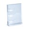 Azar Displays Acrylic Block Sign Holder on Base w/ 3 Gift Card Pockets Clear 104542 - alternate 1